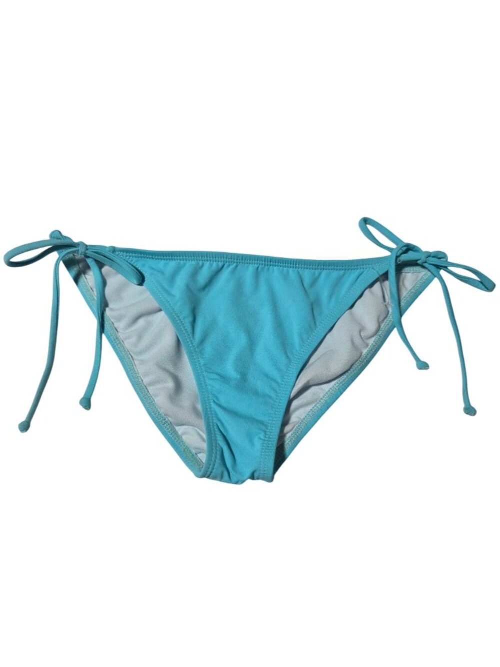 Turquoise Bikini Bottom Size Medium Adjustable Side Ties Swimwear Swimsuit